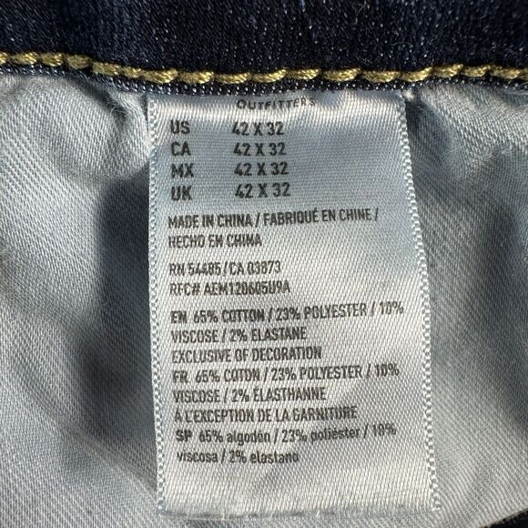 American Eagle Flex SLIM TAPER Mens Size 41x32 Blue Jeans Denim Pants - Picture 10 of 10